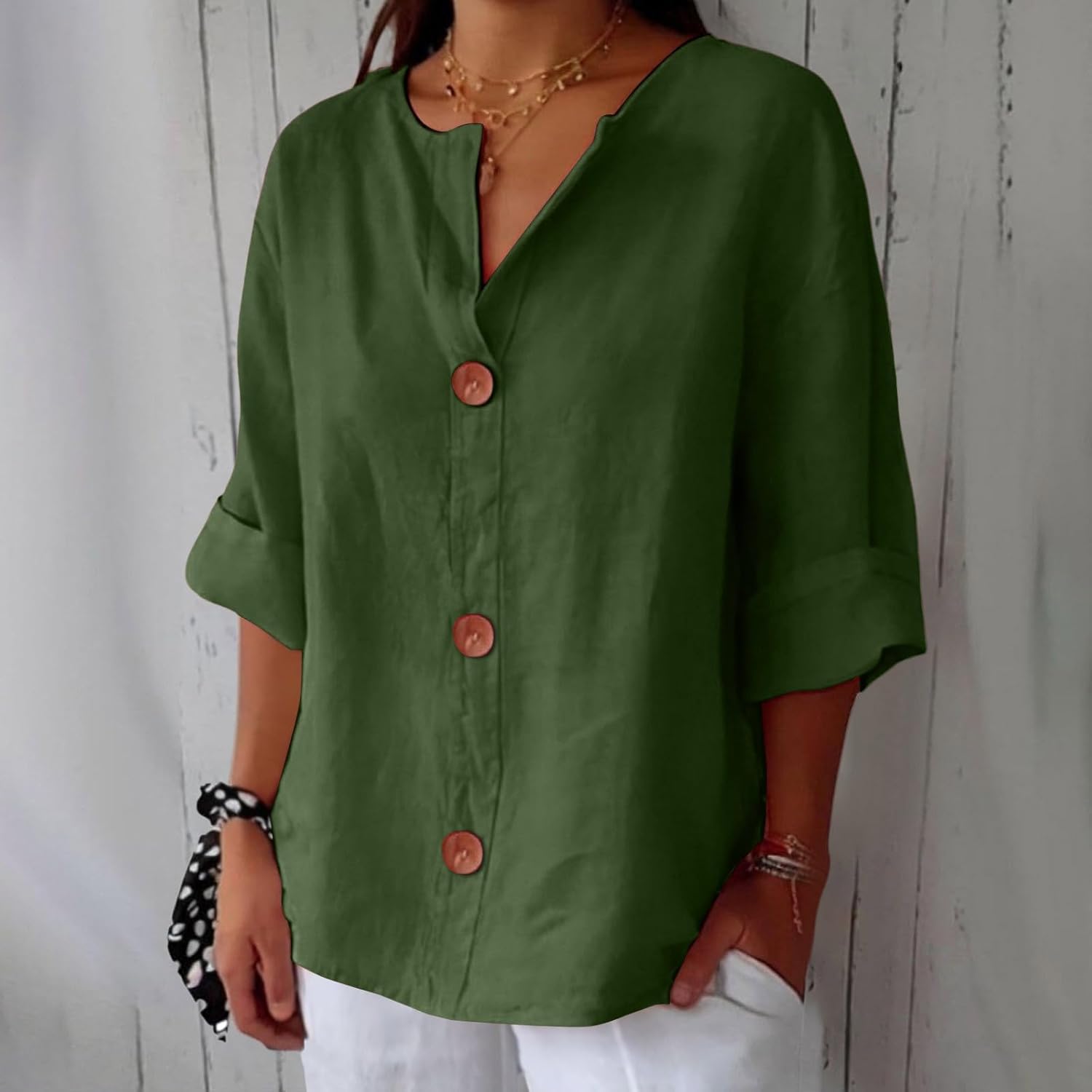 Clara - Casual Linnen Blouse