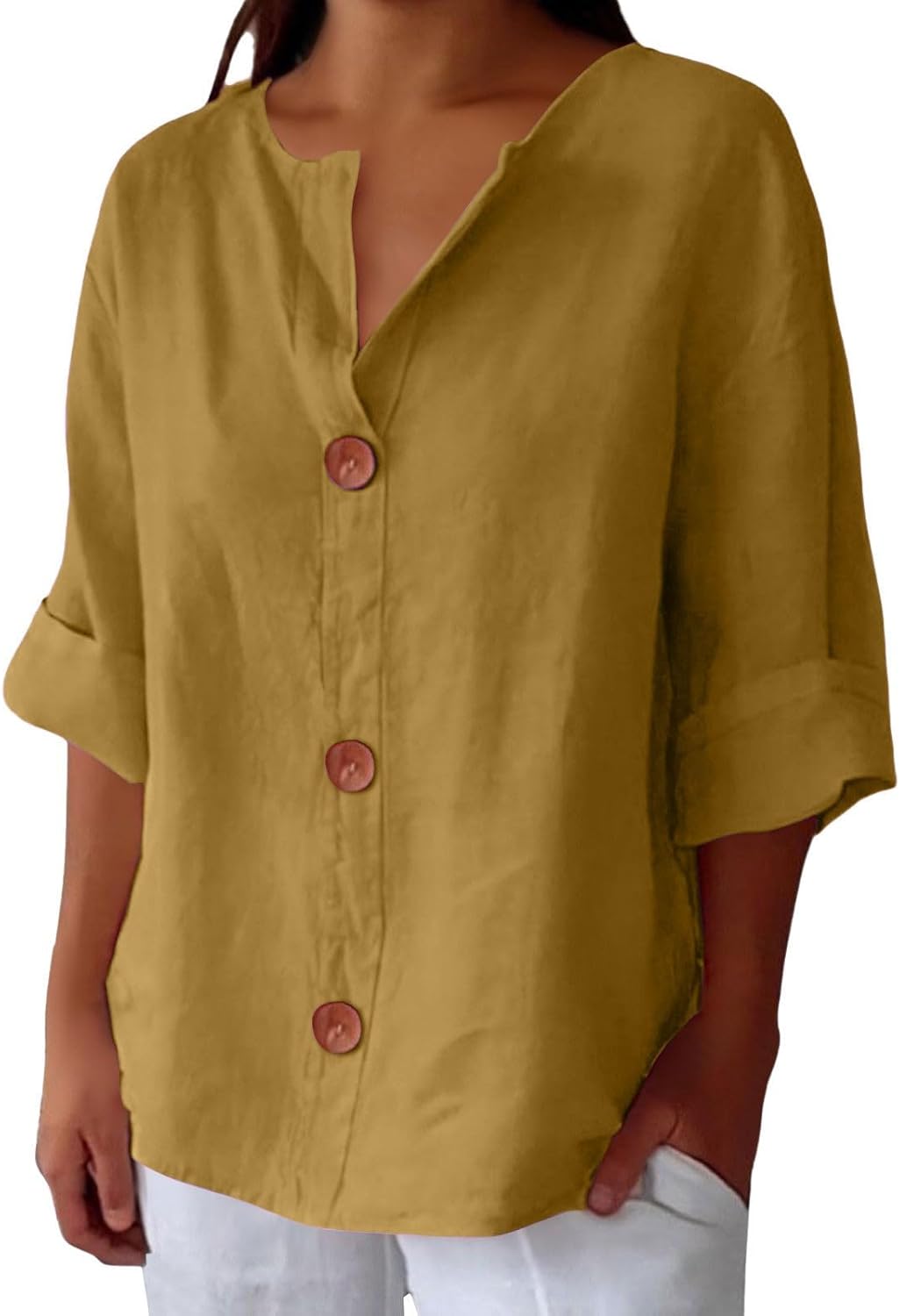 Clara - Casual Linnen Blouse