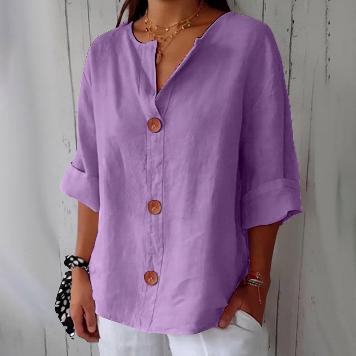 Clara - Casual Linnen Blouse