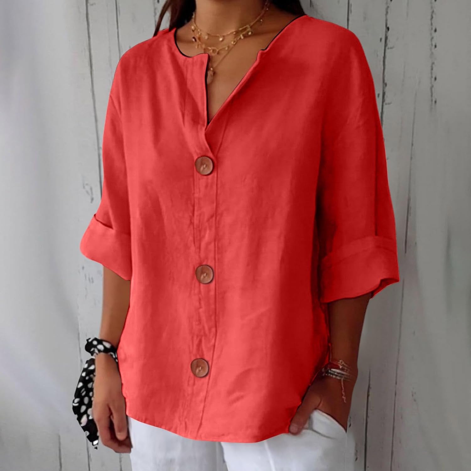 Clara - Casual Linnen Blouse