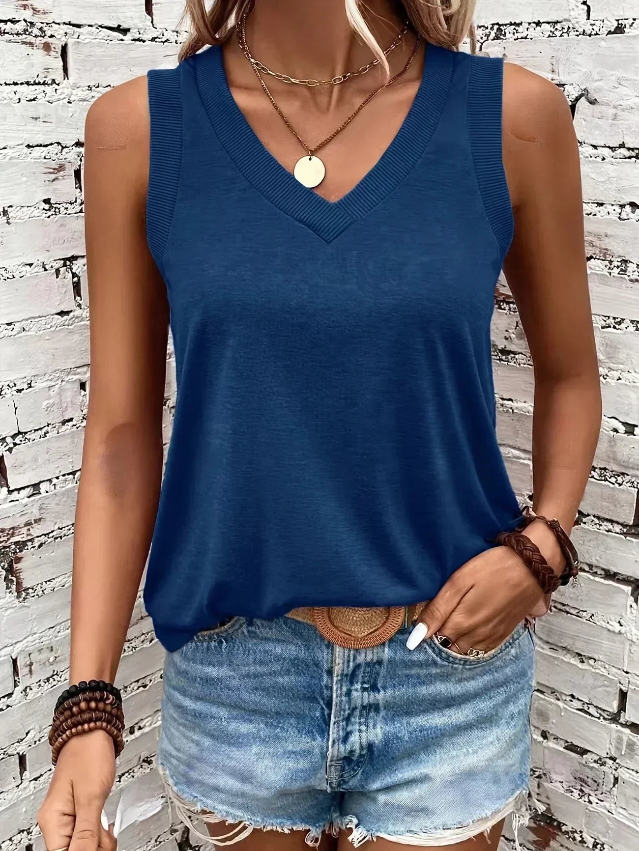 Assila V-hals Top