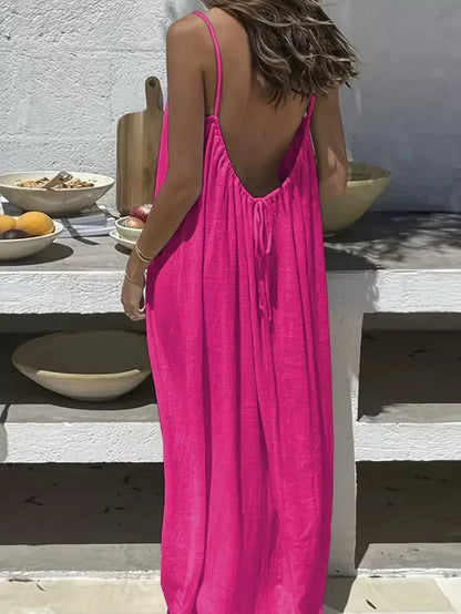 Backless Silhouette Cami Dress