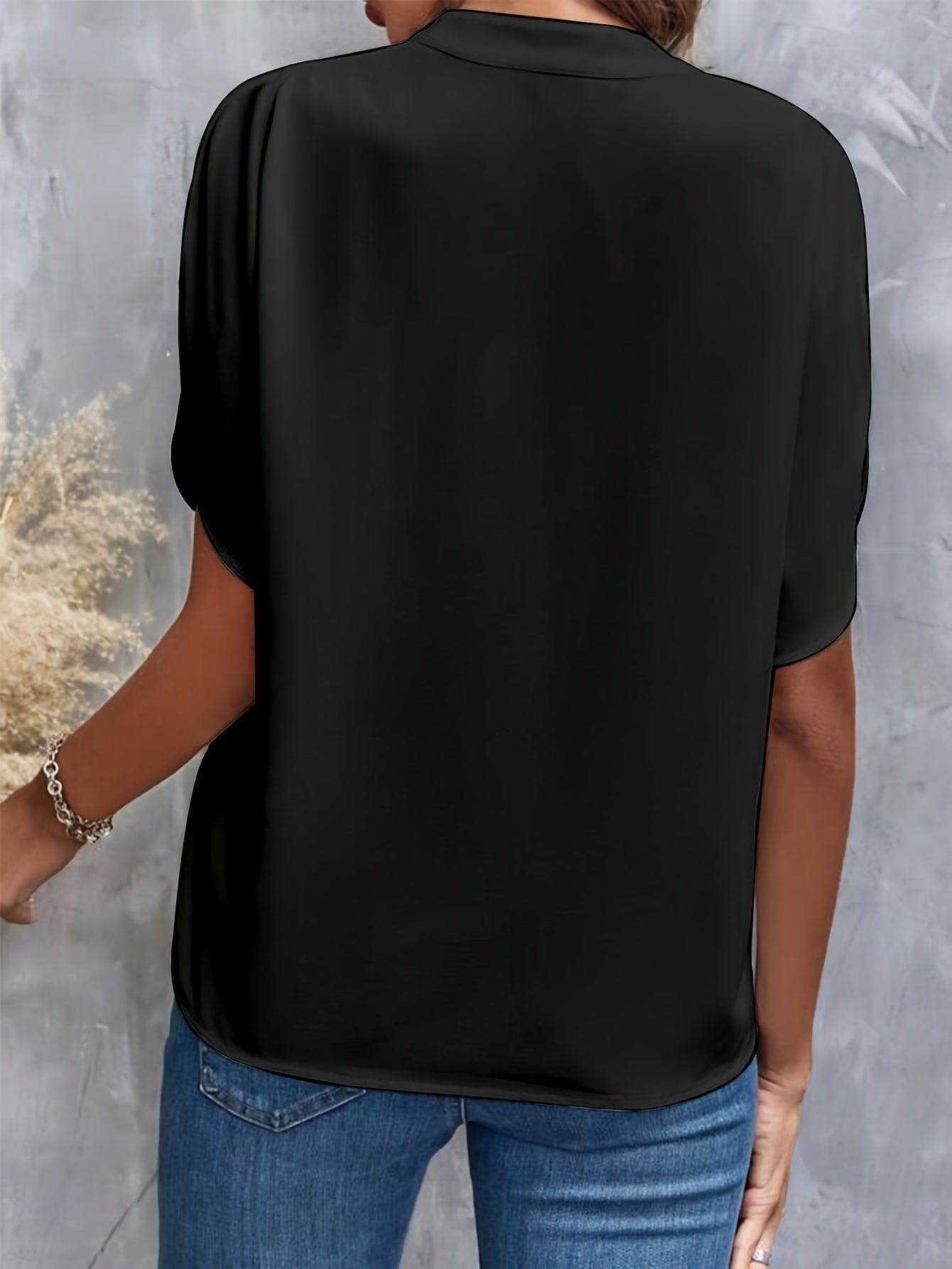 Eliana gedrapeerde blouse