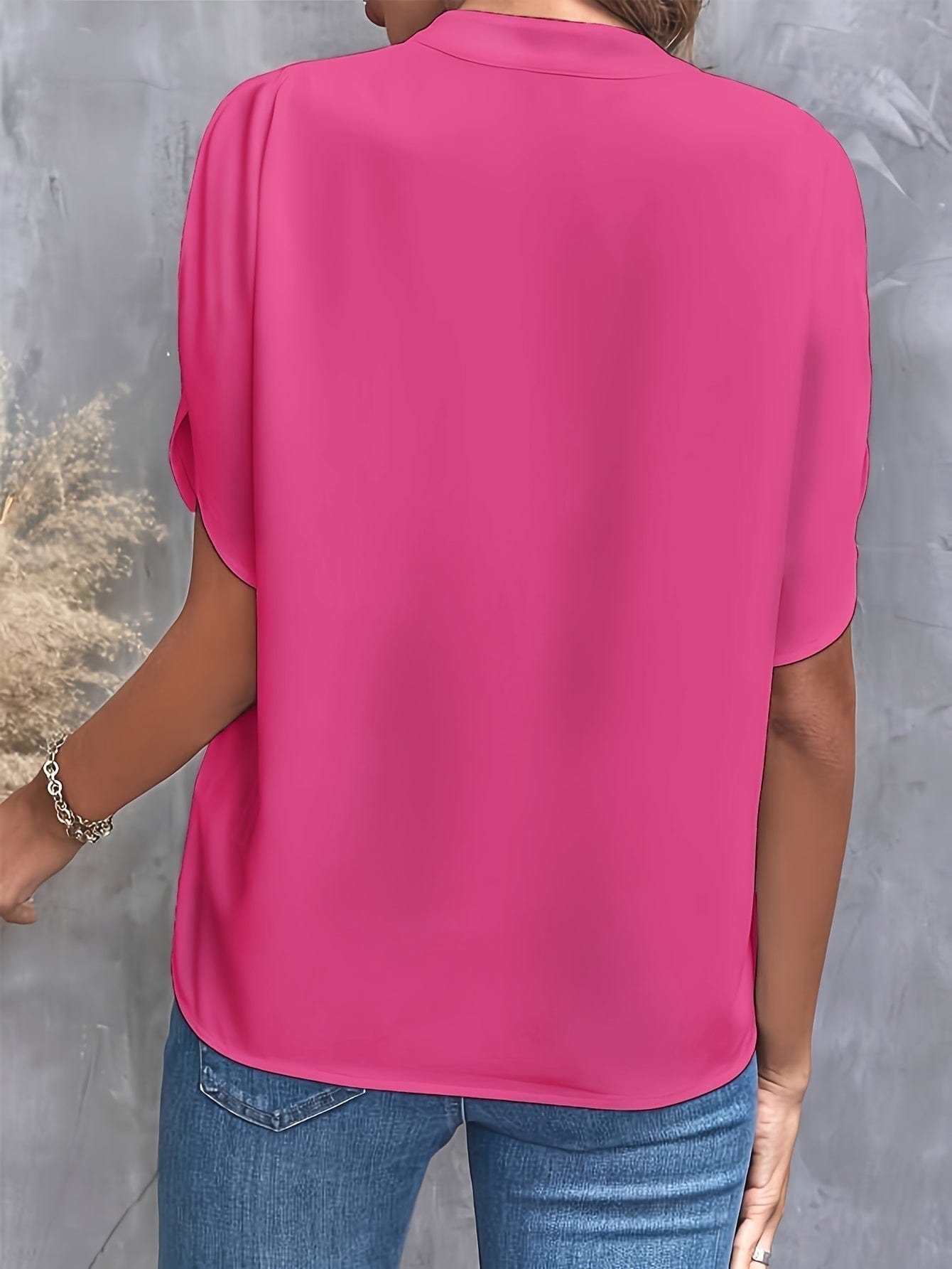 Eliana gedrapeerde blouse