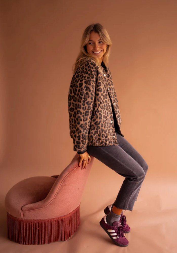 LEONA™ | The Leopard Bomber Jacket