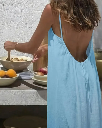 Backless Silhouette Cami Dress