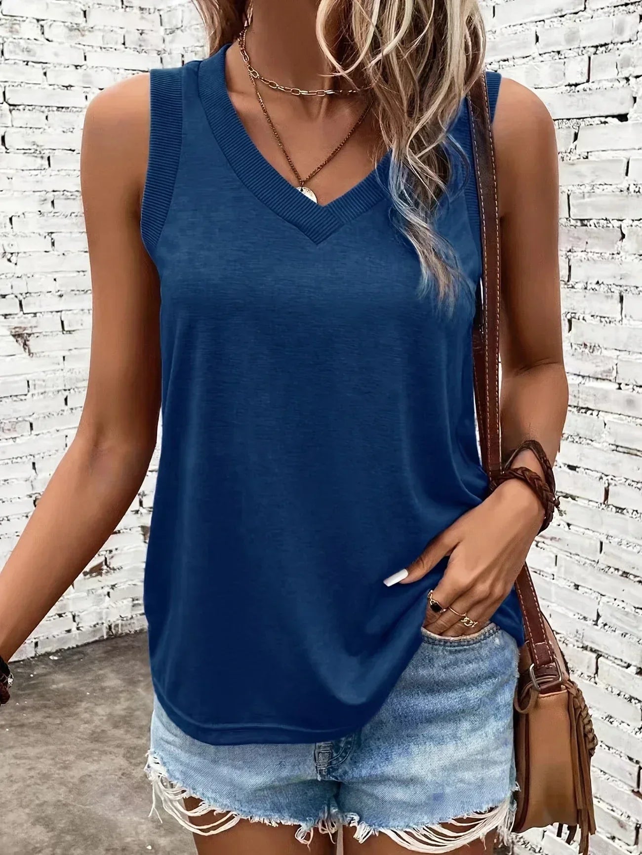 Assila V-hals Top