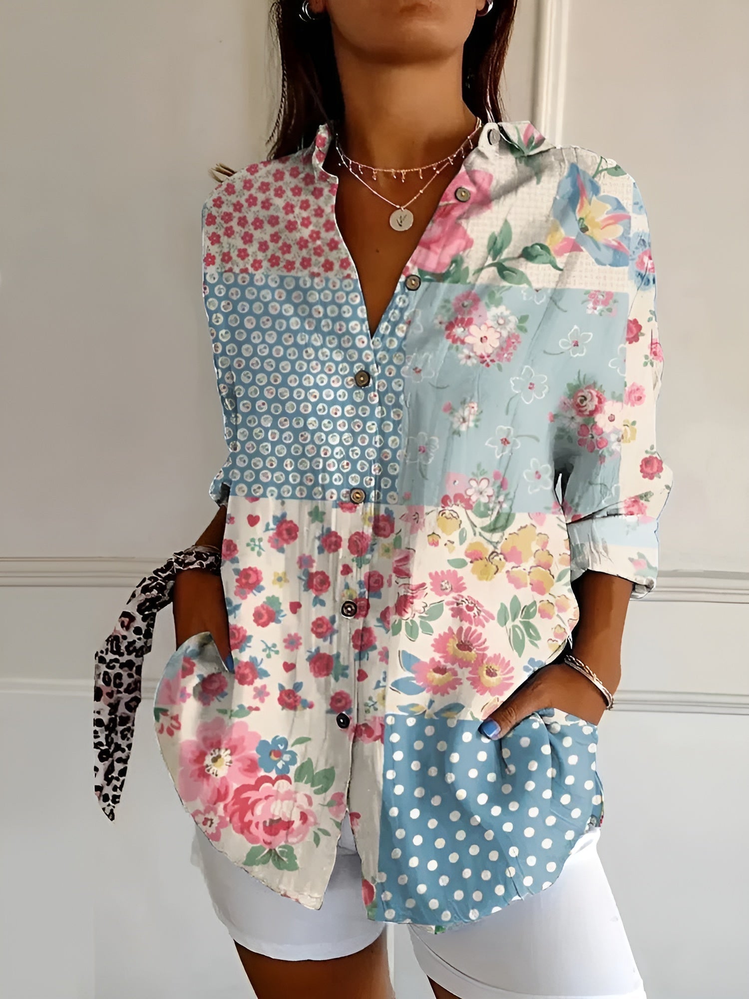 Ronja™ Blouse met Bloemenpatroon