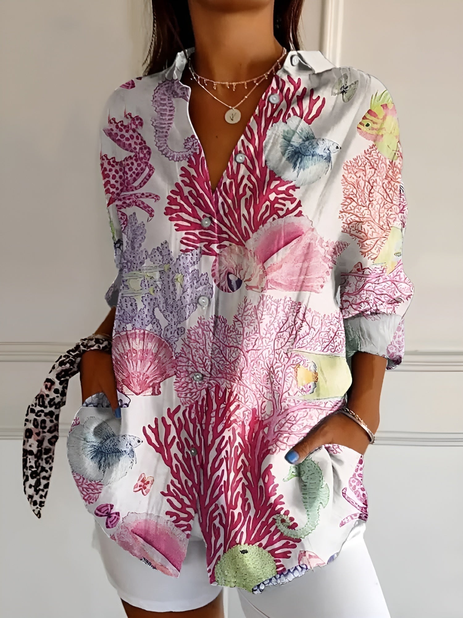 Ronja™ Blouse met Bloemenpatroon